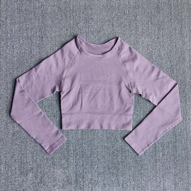 The Gloria Long Sleeve Crop Top