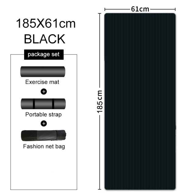10/15/20mm Yoga Mat Enlarged Thickening NBR Non-slip for yoga