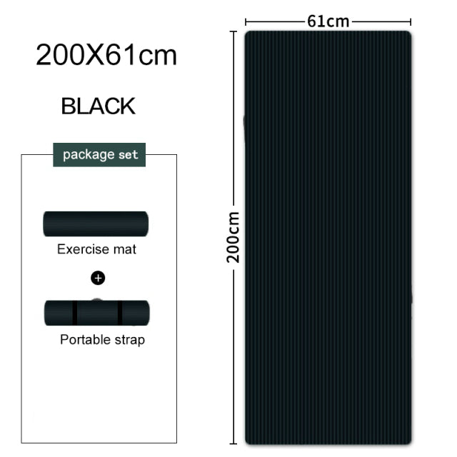 10/15/20mm Yoga Mat Enlarged Thickening NBR Non-slip for yoga