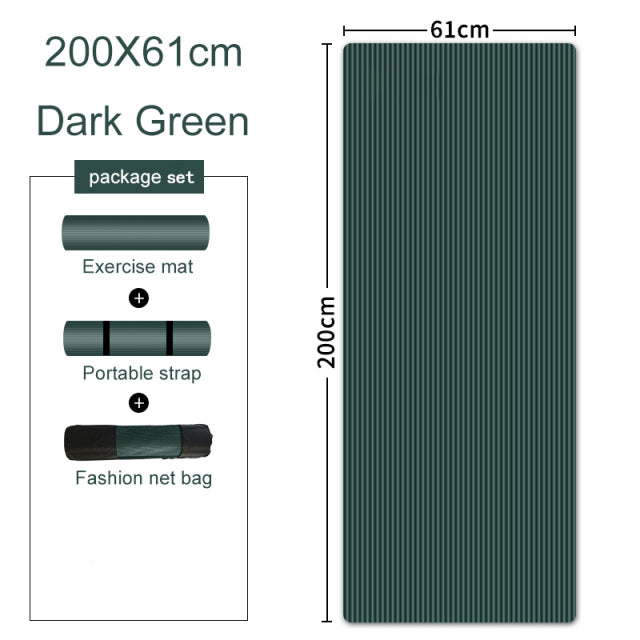 10/15/20mm Yoga Mat Enlarged Thickening NBR Non-slip for yoga