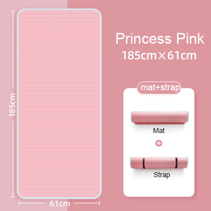 10/15/20mm Yoga Mat Enlarged Thickening NBR Non-slip for yoga