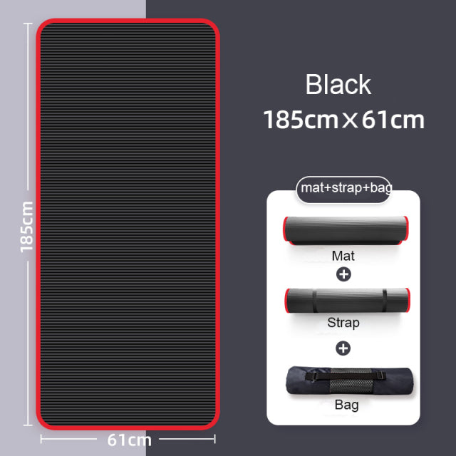 10/15/20mm Yoga Mat Enlarged Thickening NBR Non-slip for yoga
