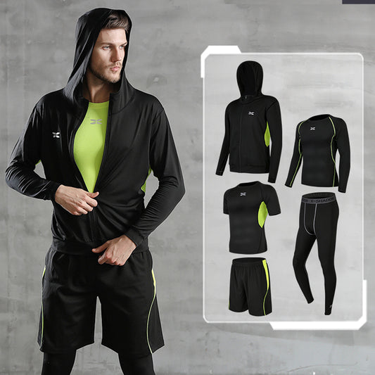 The Group 5 pc Set Men Compression Wear