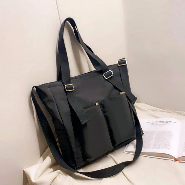 Gym Bag Simple Fashion Zipper Tote Bag