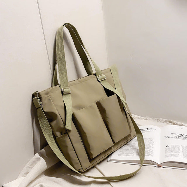 Gym Bag Simple Fashion Zipper Tote Bag