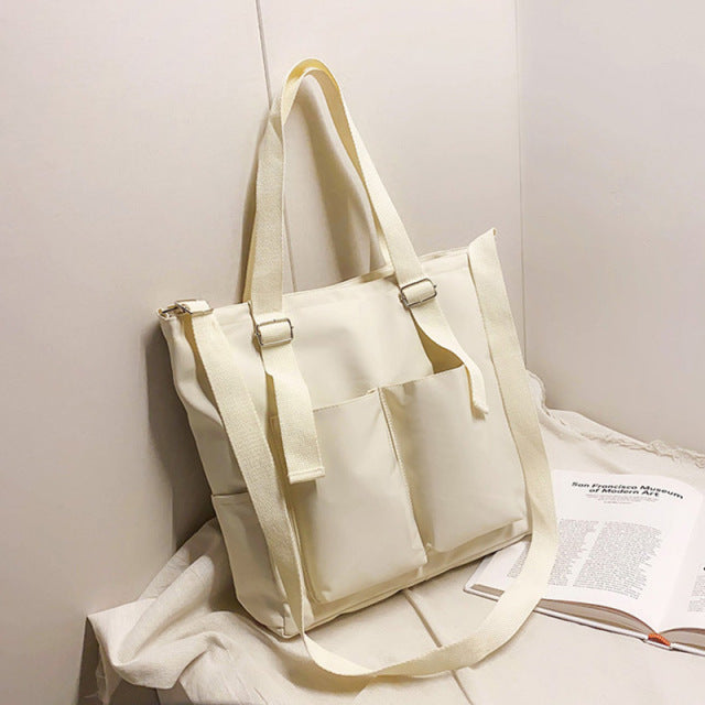 Gym Bag Simple Fashion Zipper Tote Bag