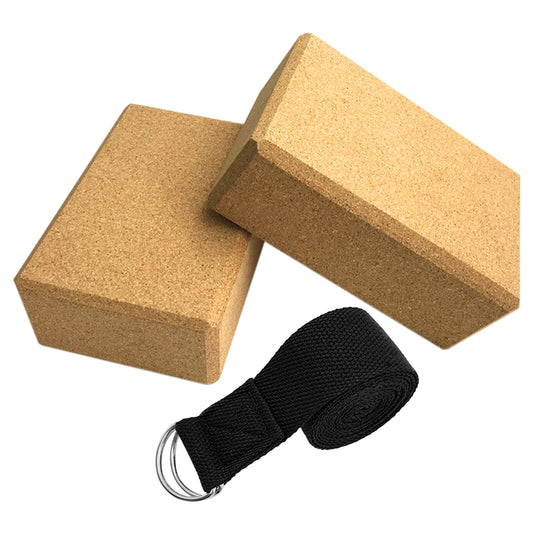 3PCS Yoga Cork Block