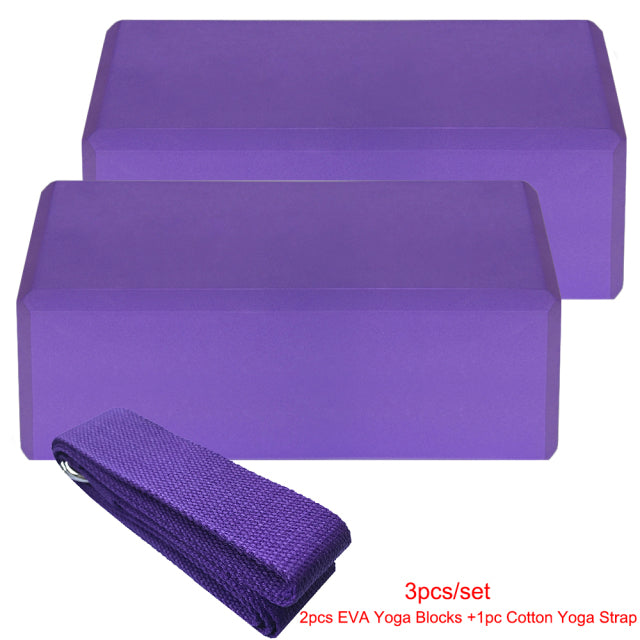 3PCS Yoga Cork Block