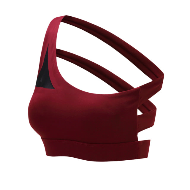 The Luna One Shoulder Strap Sports Bra