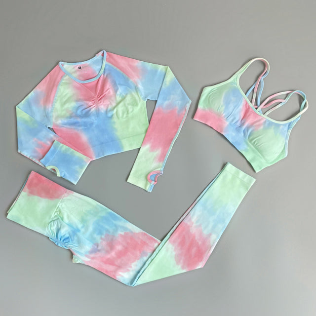 The Valerie Tie Dyeing Legging & sports Bra
