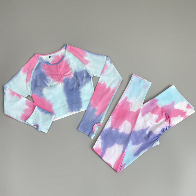 The Valerie Tie Dyeing Legging & sports Bra