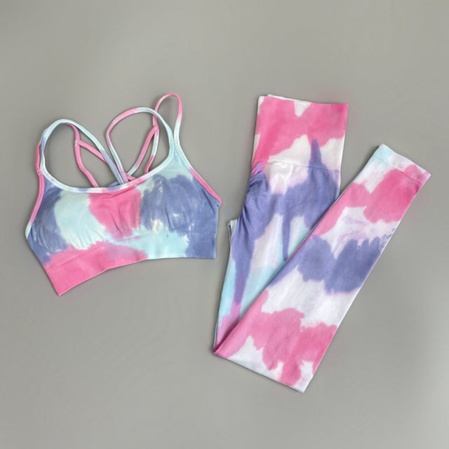 The Valerie Tie Dyeing Legging & sports Bra