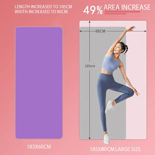 185*80CM 20MM Thick NBR Non-slip Yoga Mat