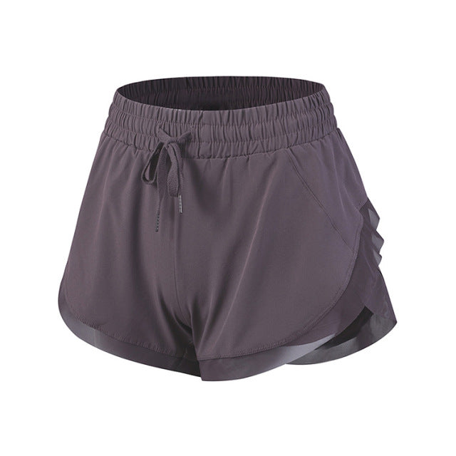 High Waist Stretch Athletic Workout Shorts