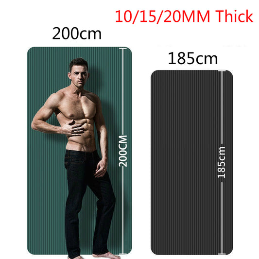 10/15/20mm Yoga Mat Enlarged Thickening NBR Non-slip for yoga