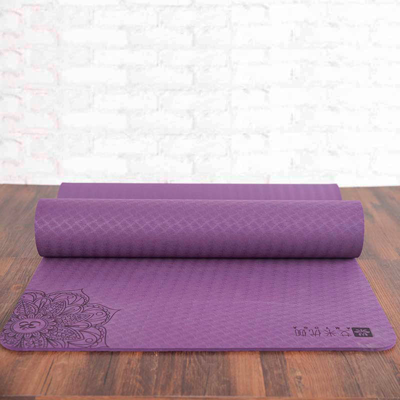 Eco-friendly anti slip Yoga Mat with sling and carry strap