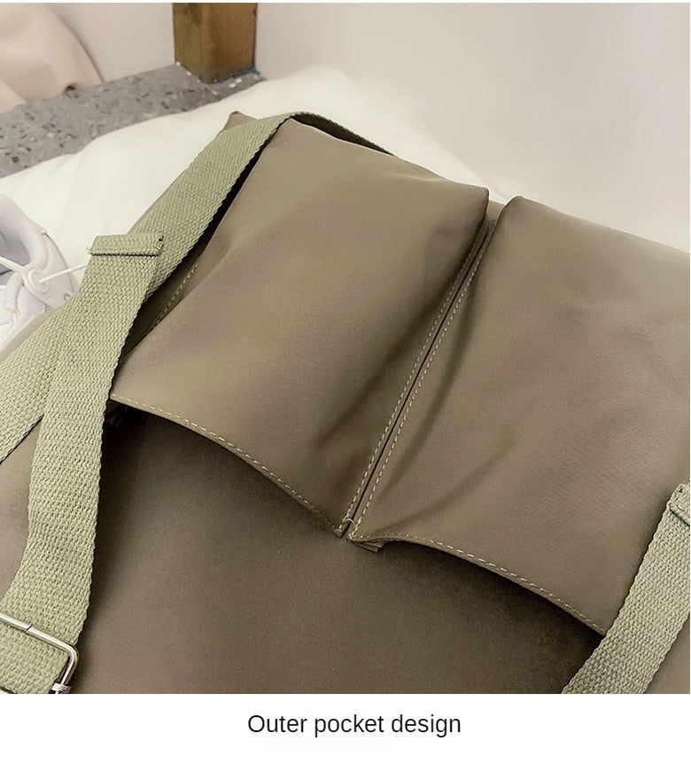 Gym Bag Simple Fashion Zipper Tote Bag