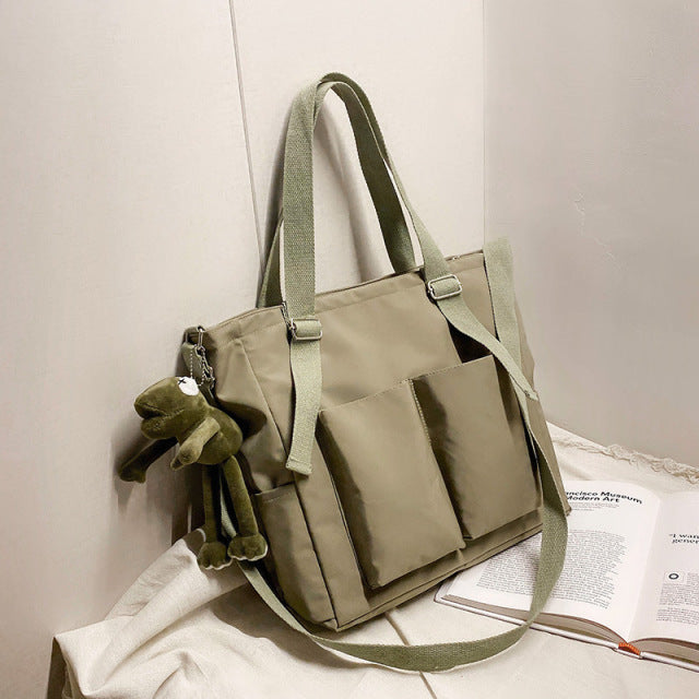 Gym Bag Simple Fashion Zipper Tote Bag