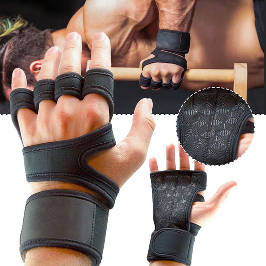1 Pairs Weightlifting Training Gloves Hand Wrist Palm Protector Gloves