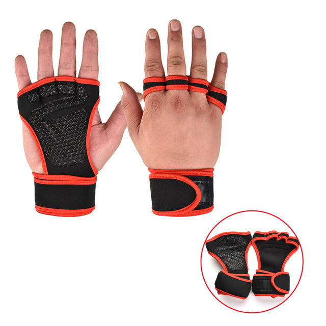 1 Pairs Weightlifting Training Gloves Hand Wrist Palm Protector Gloves