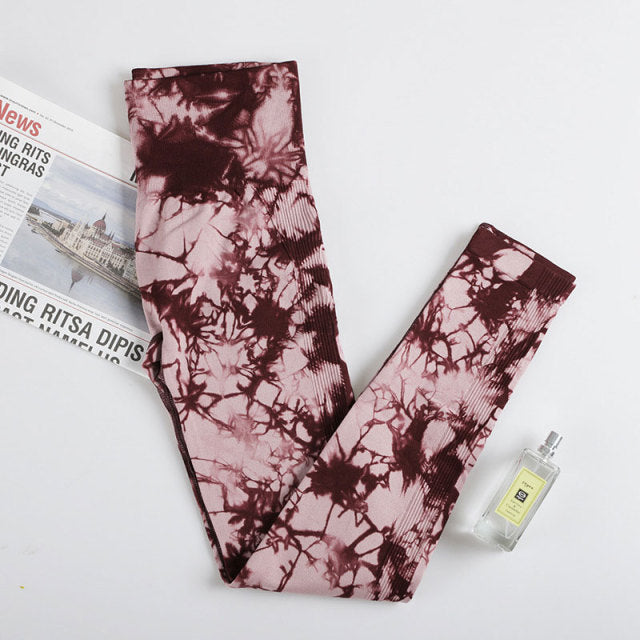 The Mary Tie dye Leggings High Waist Push Up