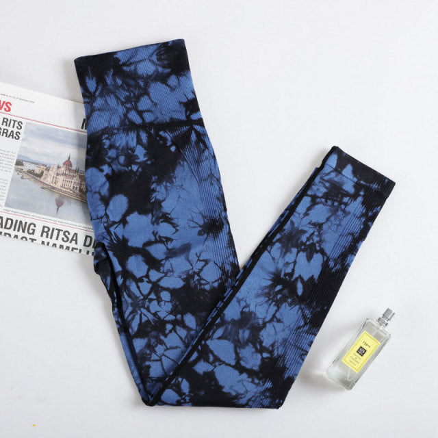 The Mary Tie dye Leggings High Waist Push Up