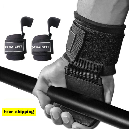 2 or 1 PCS Weight Lifting Hooks Wrist Straps For Weight Training