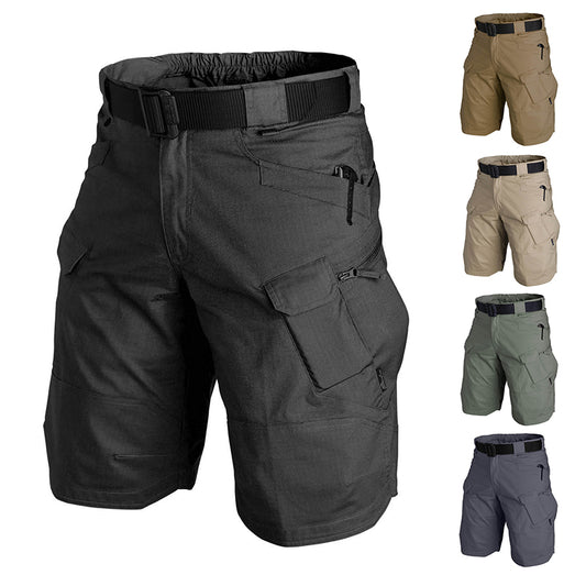 Men Urban Military Outdoor Waterproof Wear-Resistant Cargo Shorts